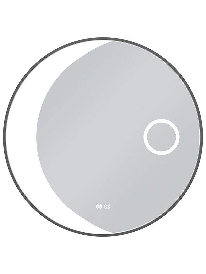 LED spogulis ar apsildes funkciju LUNARIA, Ø 80 cm, 2700-6500K, 52W, 3025Lm, IP44